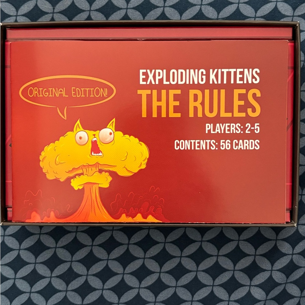 NEW Exploding Kittens Original Edition Card Game - Red - Picture 6 of 8